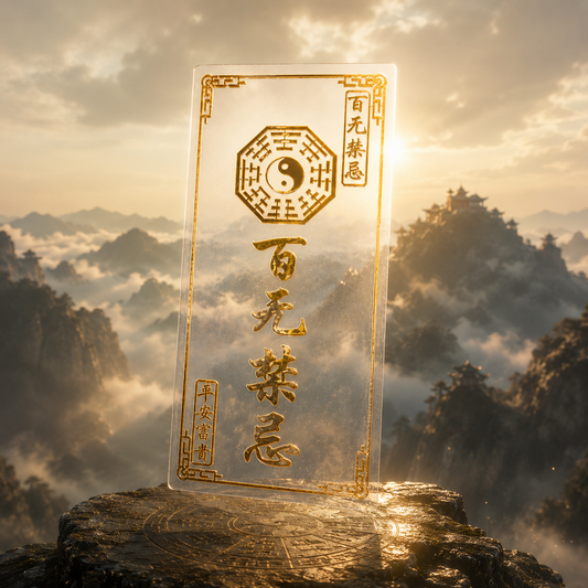 Wudang Mountain Energy Sticker （百无禁忌）— Positive Aura Booster for Phones