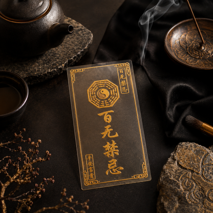 Wudang Mountain Energy Sticker （百无禁忌）— Positive Aura Booster for Phones