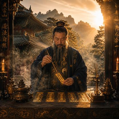 Wudang Mountain Energy Sticker（桃花运） — Positive Aura Booster for Phones